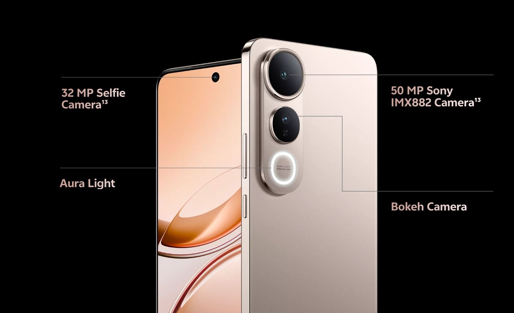 [Brand New] Vivo V50 Lite 256GB+8GB 6.77" AMOLED 120Hz Display 50MP+32MP Camera 6500mAh Battery 90W SuperFast Charging IP65 Dust/Water Resistant Snapdragon 685(6 nm) Processor Android Smartphone