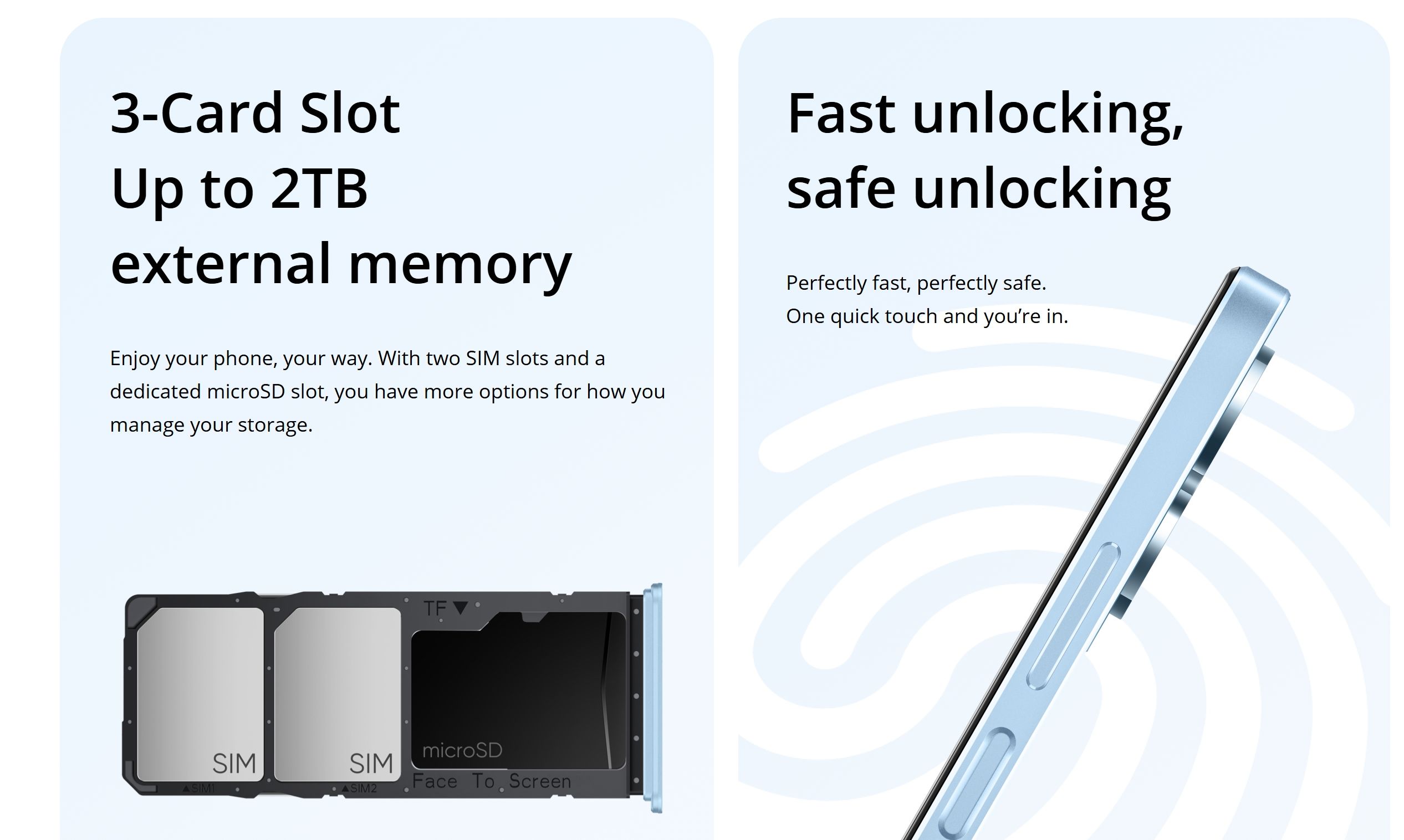 [Anniversary Sale] Brand New Realme Note 50 64GB ROM + 3GB RAM 6.74" 90Hz Type-C 3-Card Slot Ultra Slim Side Fingerprint IP54 Dust/Water Resistant Smart Phones phone Dual Sim