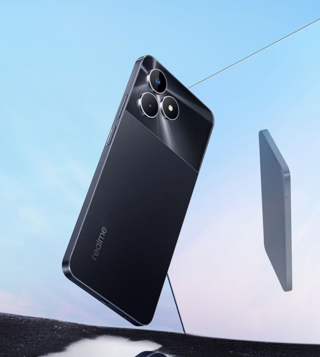 [Anniversary Sale] Brand New Realme Note 50 64GB ROM + 3GB RAM 6.74" 90Hz Type-C 3-Card Slot Ultra Slim Side Fingerprint IP54 Dust/Water Resistant Smart Phones phone Dual Sim