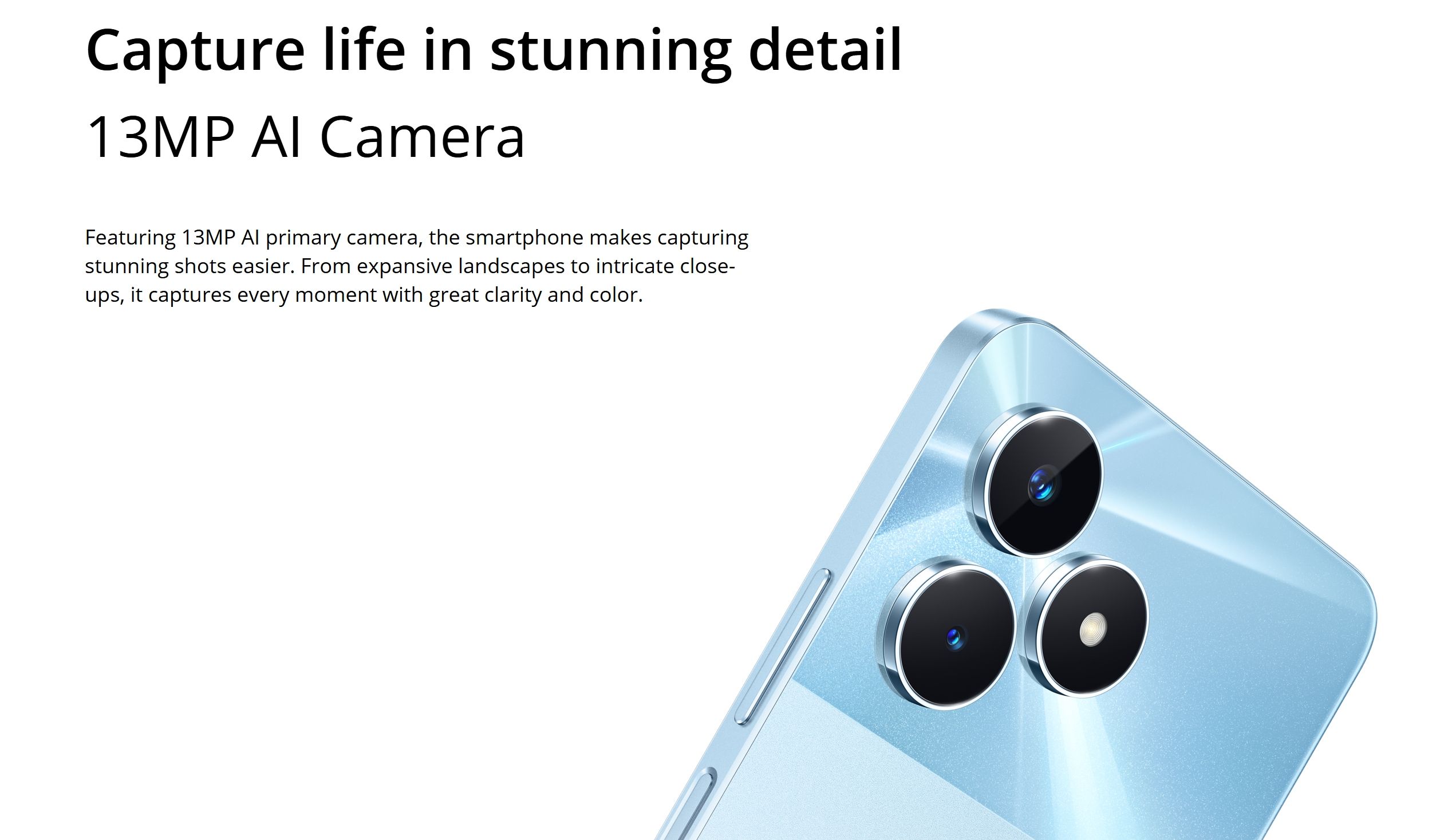 [Anniversary Sale] Brand New Realme Note 50 64GB ROM + 3GB RAM 6.74" 90Hz Type-C 3-Card Slot Ultra Slim Side Fingerprint IP54 Dust/Water Resistant Smart Phones phone Dual Sim