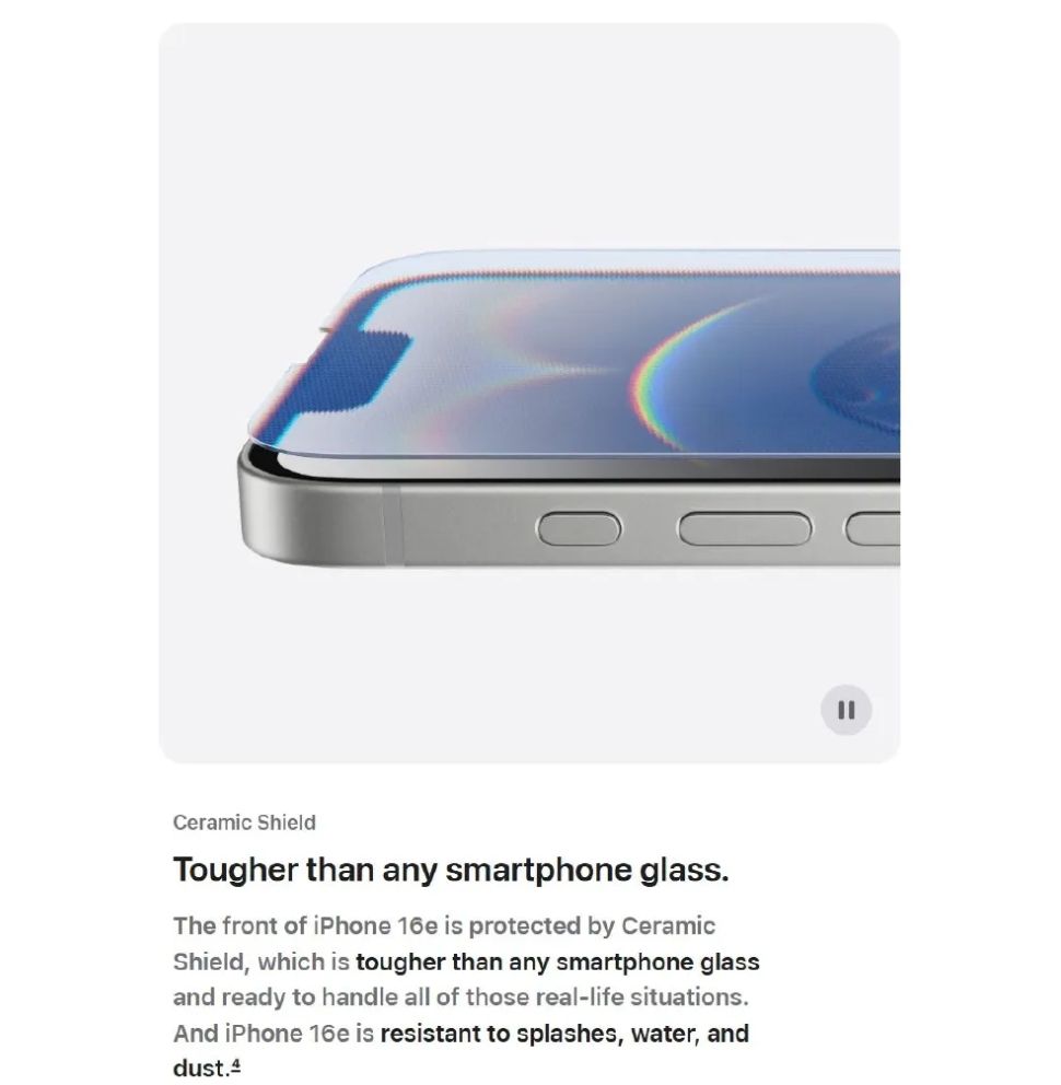 [Anniversary Sale] Apple iPhone 16e 128GB+8GB 6.1" Super Retina XDR OLED Display 48MP+12MP Cameras 4005mAh Battery Face ID IP68 Dust/Water Resistant Ceramic Shield Apple A18 Bionic iOS Smart Phone