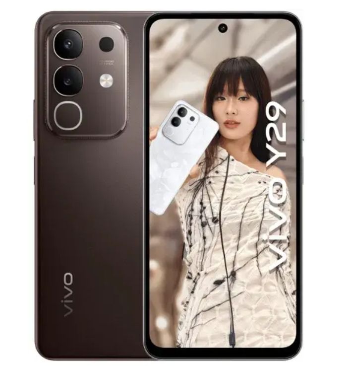 [New Arrivals] Vivo Y29 4G 128GB+8GB 6.68" 120Hz Display 50MP+8MP Camera 6500mAh Battery 44W Fast Charging Dual SIM IP64 Water/Dust Resistant Snapdragon 685 SoC Android 15 AI Smartphone Phones