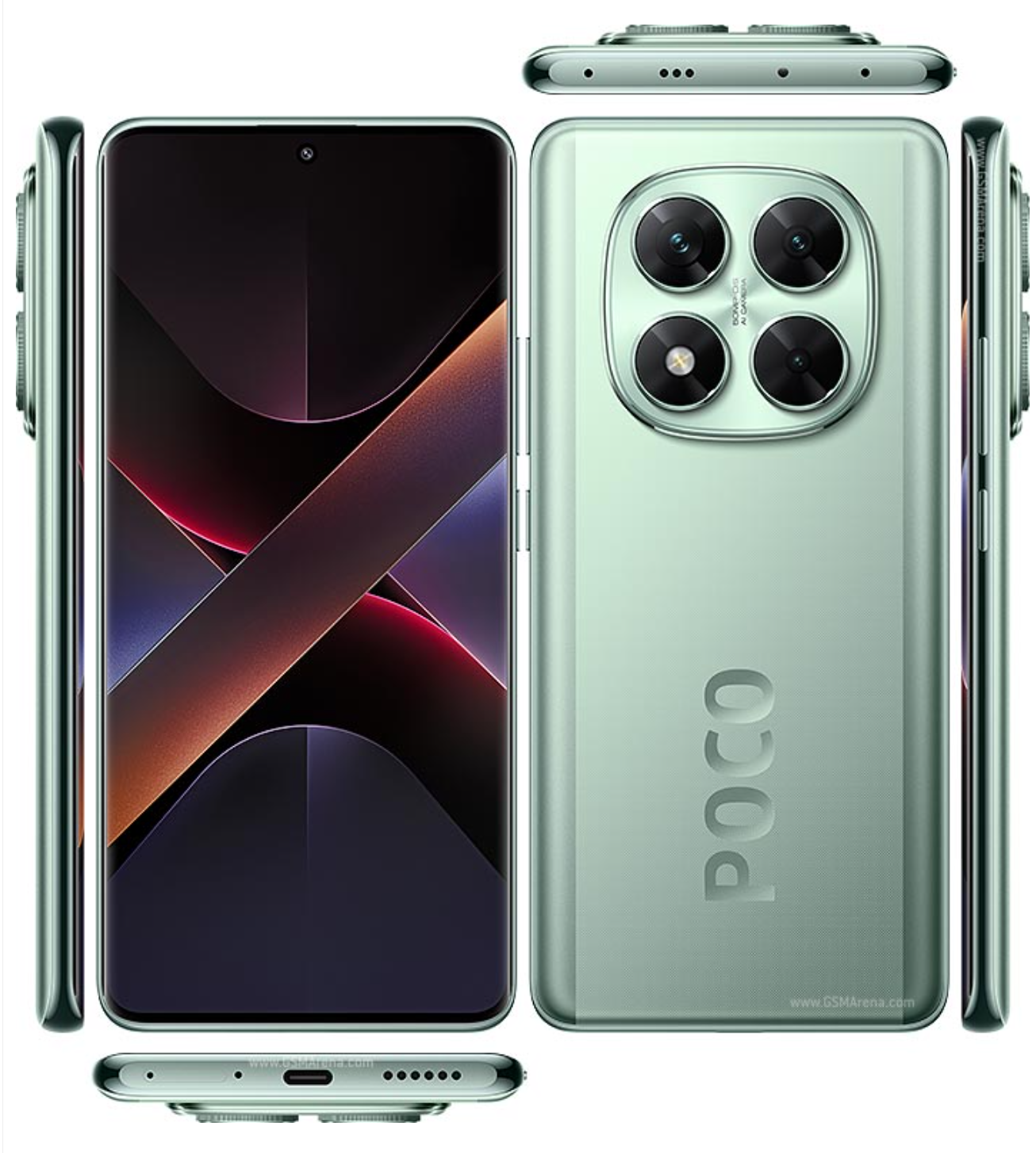 Xiaomi POCO X7 5G 512GB+12GB 6.67" Curved AMOLED 120Hz Display 50MP Camera 5110mAh Battery 45W Fast Charging IP68 Corning Gorilla Glass Victus 2 Dual SIM+e-SIM Redmi Note 14 Pro+ Plus SmartPhone