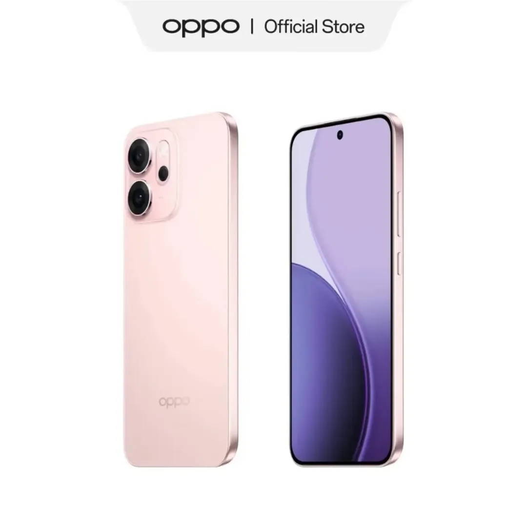[New Arrival] Oppo Reno 14F 5G 512GB+12GB 6.57" 120Hz AMOLED 1400nits Display 50MP Rear Camera 6000mAh Battery 45W Fast Charging Superb Snapdragon 6 Gen 1 SoC IP68/69 Oppo Reno 14 F AI Smartphone