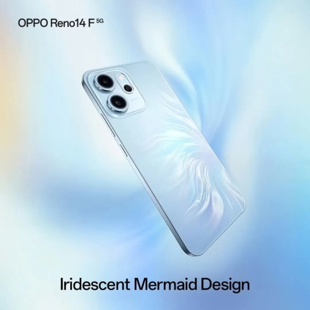 [New Arrival] Oppo Reno 14F 5G 512GB+12GB 6.57" 120Hz AMOLED 1400nits Display 50MP Rear Camera 6000mAh Battery 45W Fast Charging Superb Snapdragon 6 Gen 1 SoC IP68/69 Oppo Reno 14 F AI Smartphone