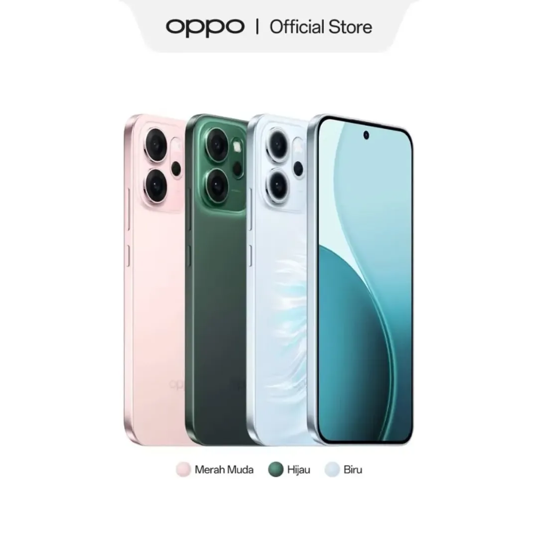 [New Arrival] Oppo Reno 14F 5G 512GB+12GB 6.57" 120Hz AMOLED 1400nits Display 50MP Rear Camera 6000mAh Battery 45W Fast Charging Superb Snapdragon 6 Gen 1 SoC IP68/69 Oppo Reno 14 F AI Smartphone