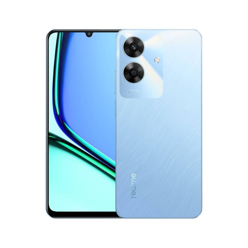 [New Arrival] Realme Note 60 256GB+8GB 6.74" IPS LCD 90Hz Display 32MP Rear Camera 5000mAh Battery 10W Fast Charging Dual SIM IP64 Die-Cast Aluminium Chasis Android AI Smartphones