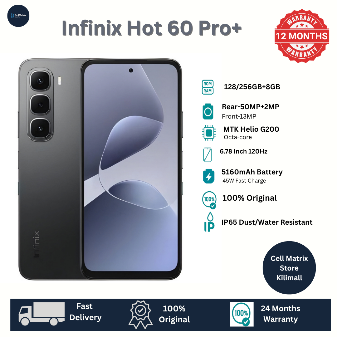 [New Arrival] Infinix Hot 60 Pro Plus 256GB+16(8+8)GB 6.78" 144Hz Curved AMOLED Display 50+13MP Camera 5160mAh Battery 45W Fast Charging Corning Gorilla Glass 7i IP65 Infinix Hot 60 Pro+ AI Smartphone