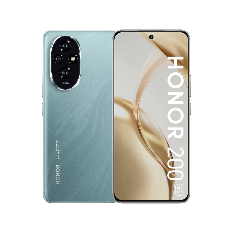 [Limited-Time-Deal] Honor 200 5G 256GB+8GB 6.7" Quad Curved OLED Display 50MP+50MP Camera 5200mAh Battery 100W Fast Charging e-SIM Snapdragon 7 Gen 3 SoC Under-Display Fingerprint AI Smartphones