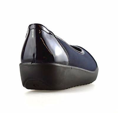 WOMEN NAVY BLUE FLAT COMFY SHOES,LOAFERS,OFFICE WEAR SHOES,WALKING SHOES,SLIP ONS, LOW WEDGE PUMPS