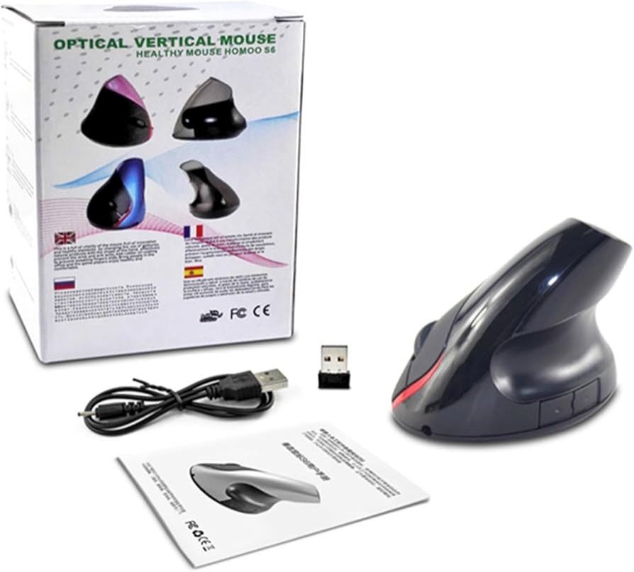 KEBIDU Optical Vertical Mouse, ergonomic vertical mouse(LEFT )