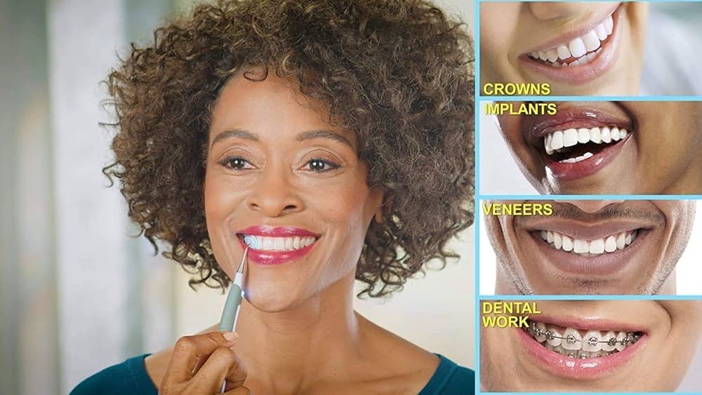 Cloud Indigenous Sonic Pic Denture Kit | Removes Plaque, Tartar & Stains from Teeth | Home Dental Cleaning Kit
