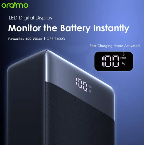 Oraimo Power Bank 40000mAH  22.5W SUPER Fast Charging Potable Powerbank