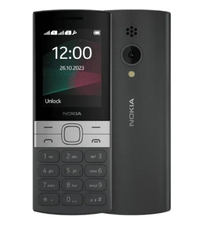 Nokia 150 Dual Sim 4G (2023) 0.3MP FM radio 2.4" SCREEN DISPLAY Dual SIM 1400mAh BATTERY CAPACITY WITH Flashlight Splash & dust resistant Mobile Phone Featured Phones