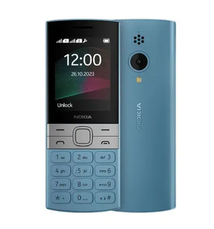Nokia 150 Dual Sim 4G (2023) 0.3MP FM radio 2.4" SCREEN DISPLAY Dual SIM 1400mAh BATTERY CAPACITY WITH Flashlight Splash & dust resistant Mobile Phone Featured Phones