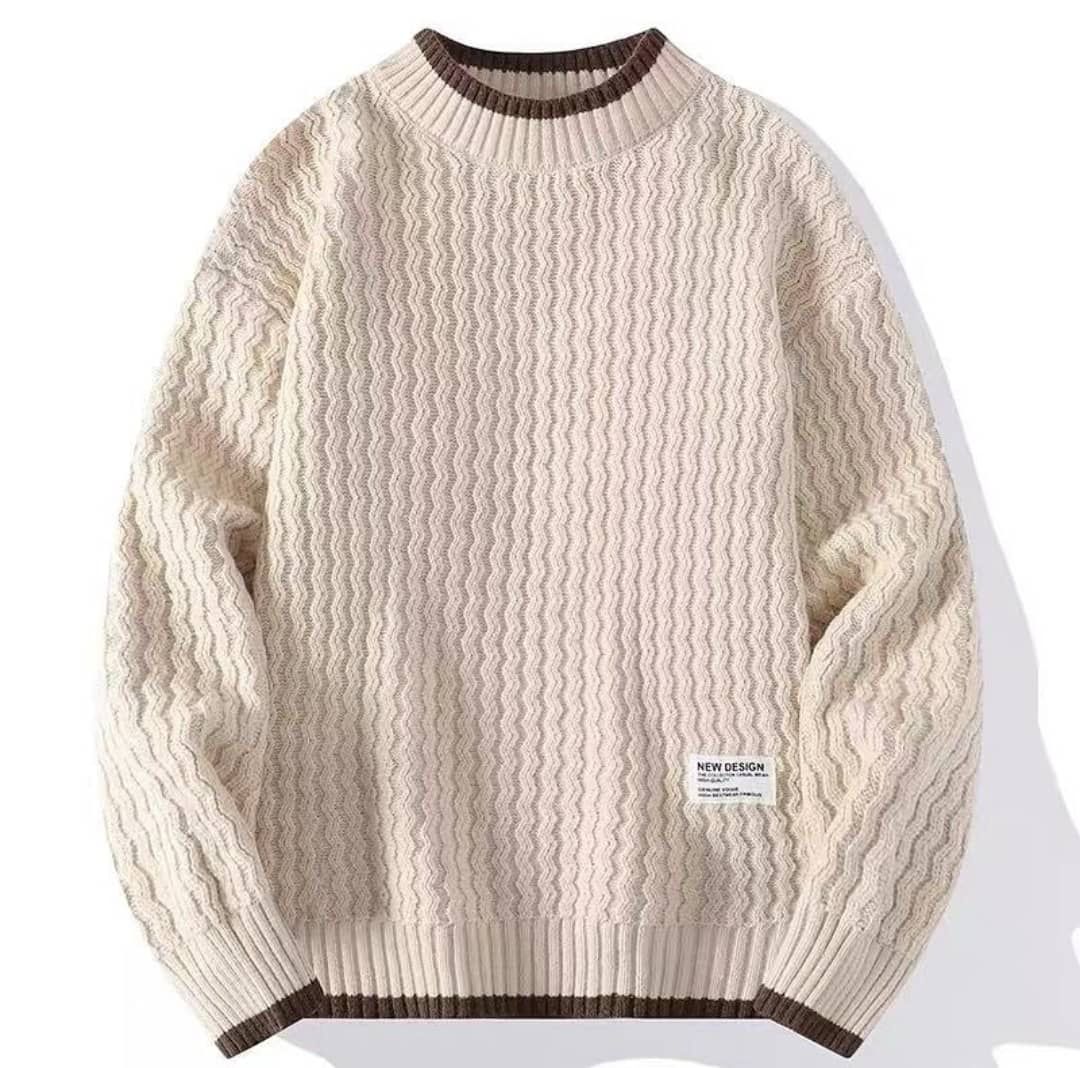 Sweaters & Cardigans Autumn And Winter Large Size Men's Sweater Pullover Long Sleeves Fashion Simple Personality All Urban Neck round Neck Men's Knitwear
