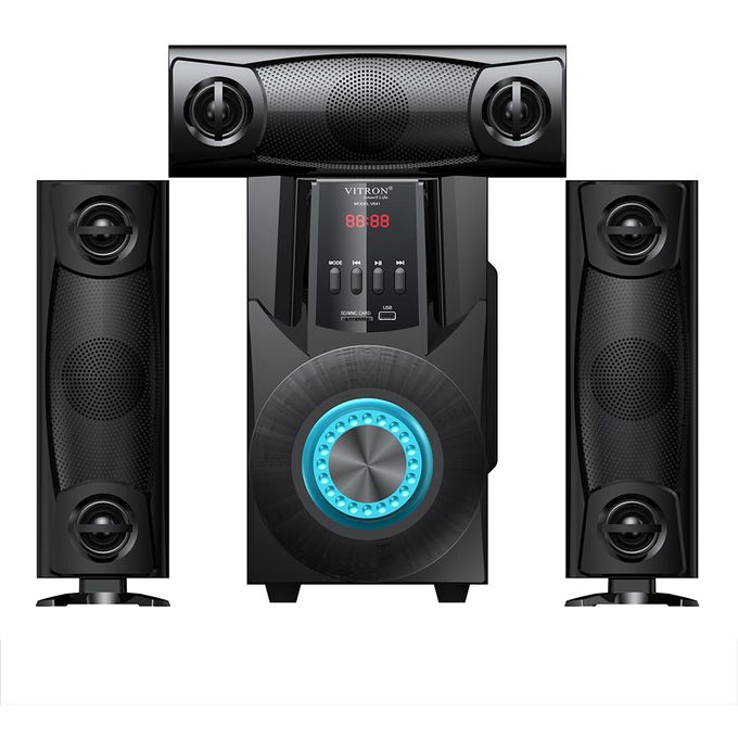 Vitron V641 3.1 BLUETOOTH HOMETHEATER, 10000W PMPO FM,SD CARD + FREE 4 WAY EXTENSION + FREE DELIVERY TODAY
