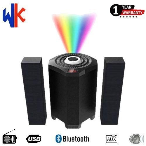 WK 01 2.1CH SUB Bluetooth Woofer HI-FI Sound Multimedia Speaker System default original-BT/FM-15000W + Microphone With Remote Control.