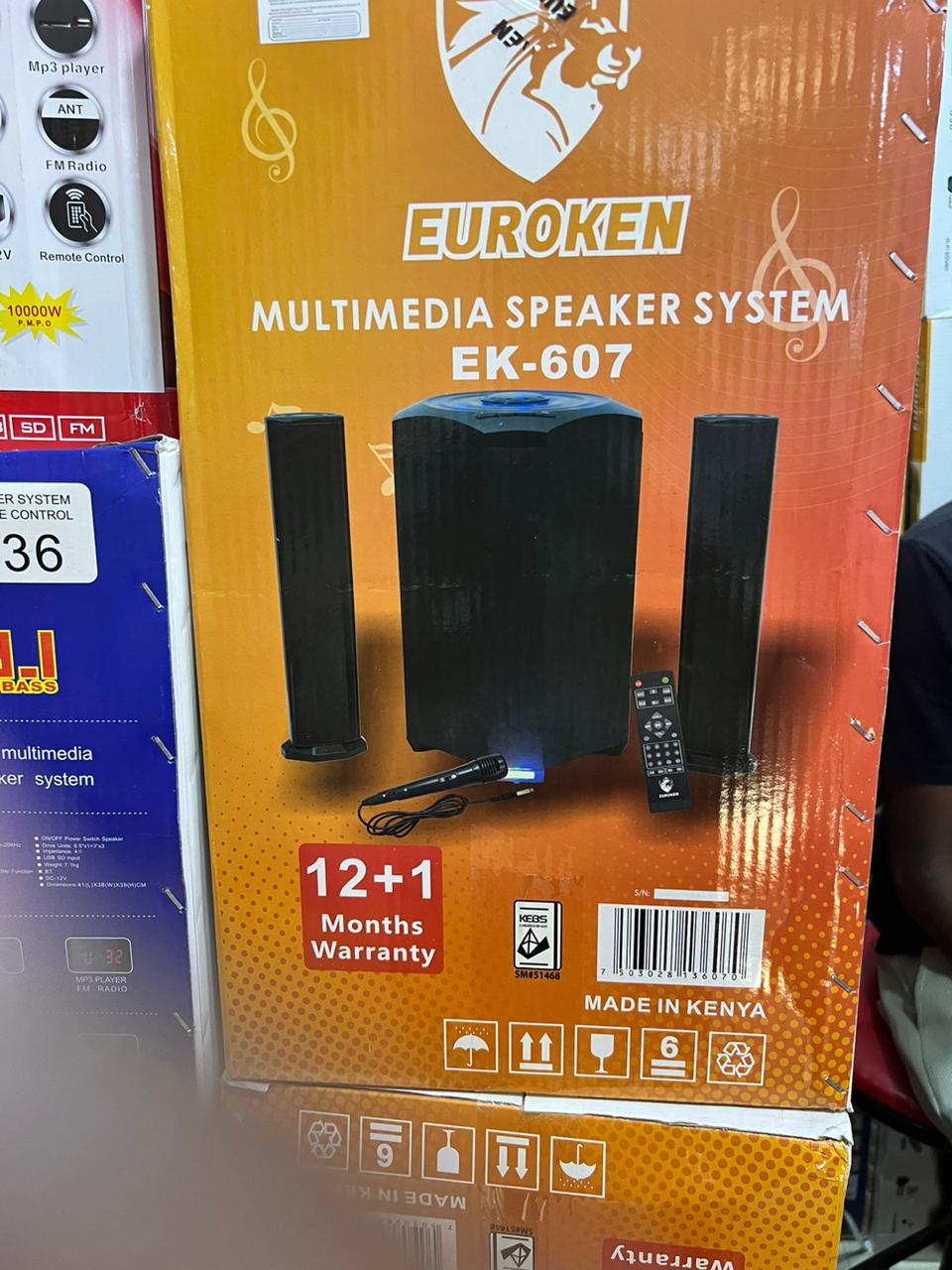 Euroken EK-607 BT 2.1CHANNEL HIGH QUALITY SOUND SYSTEM 20000W + The 2.1-Channel Home Theater System surpasses all expectations for sound quality in a small package + FREE DELIVERY JUST FOR YOU TODAY