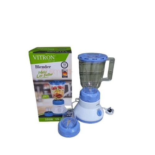 Vitron VB-815 - 2in1 Blender - 1.5L - 350W - White & Blue(1YR WRTY)/Vitron VB-Y44 Electric Blender 350w 1.5L: This blender that grinds and mills almost every ingredient in your kitchen is power