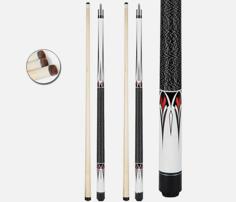 American Billiard Pool Cue Stick 1/2 Black Buff Cue 57" 13mm Tip