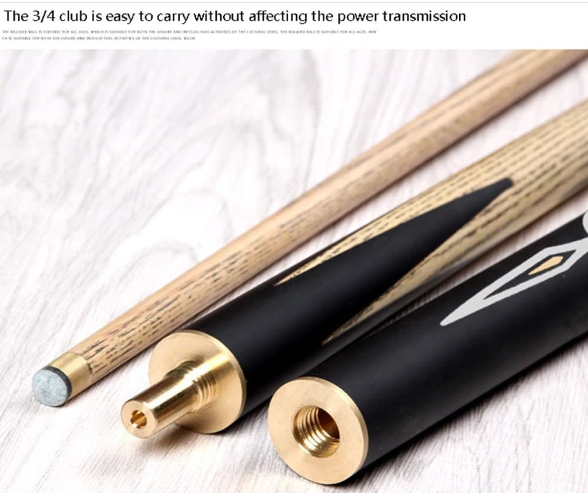 3/4 Pool Cue 10mm Tip Pool Stick Ash Wood Pool Que Stick Professional Billiard Cue Stick Set for Explosive Breaks and Effortless