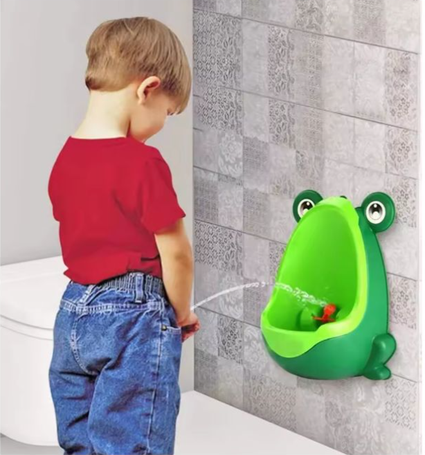 Toilet Decals Baby Boys Standing Potty Frog Shape Wall-Mounted Urinals Training Children Stand Vertical Urinal Potty Pee Infant Toddler
