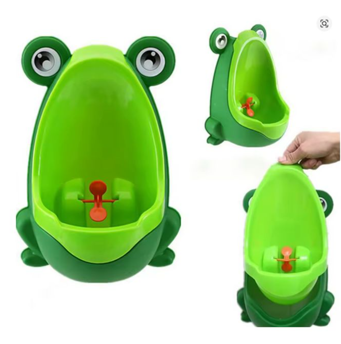 Toilet Decals Baby Boys Standing Potty Frog Shape Wall-Mounted Urinals Training Children Stand Vertical Urinal Potty Pee Infant Toddler