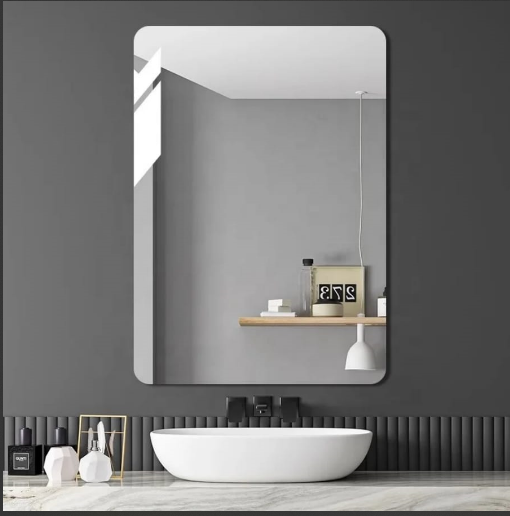 Square Peel and stick unbreakable mirror