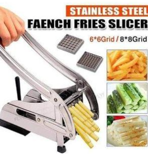 Stainless Potato CHIPS Chopper Cutter With Super Two BLADES IN Steel