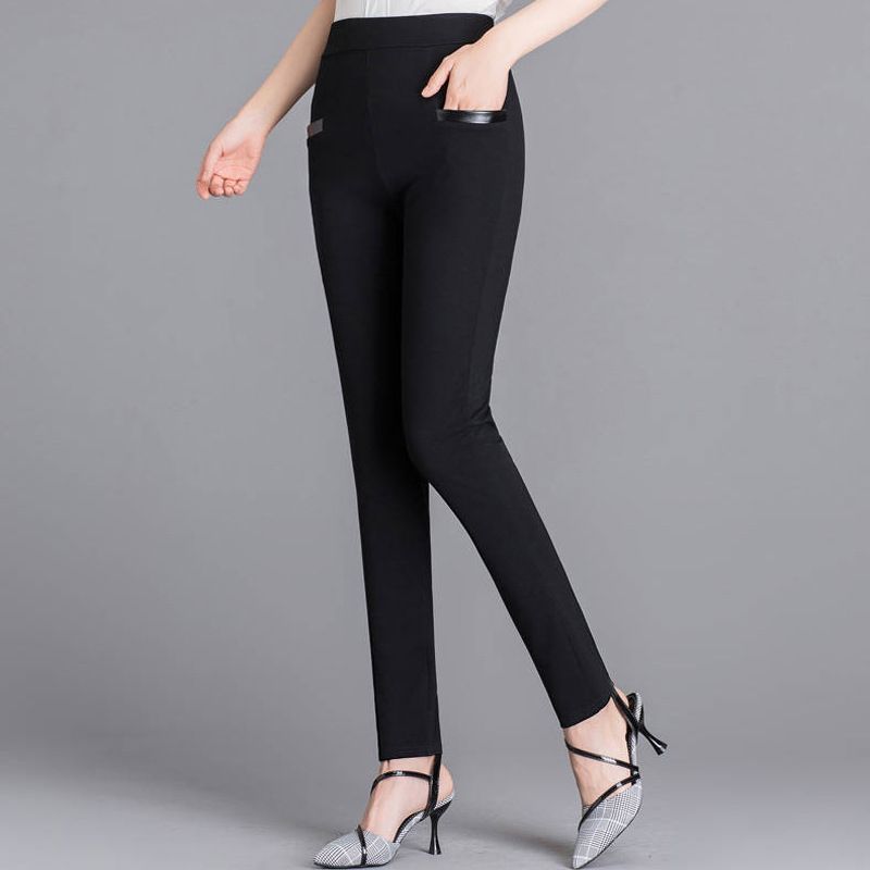 Shein casual pants for women, summer outdoor wear, foreign trade pants for women, high waisted cropped shorts, cross-border pencil pants factory Black XL