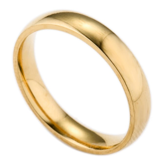 Japan and South Korea Jewelry Plated 18K Gold Men And Women Couple Ring Silver 5