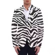 Customized Wholesale New Men's Blazers Fashion Suit DIY Your Design Coat Casual Slim Fit Blazer 3D Print Jacket Men Dropshipping Black M