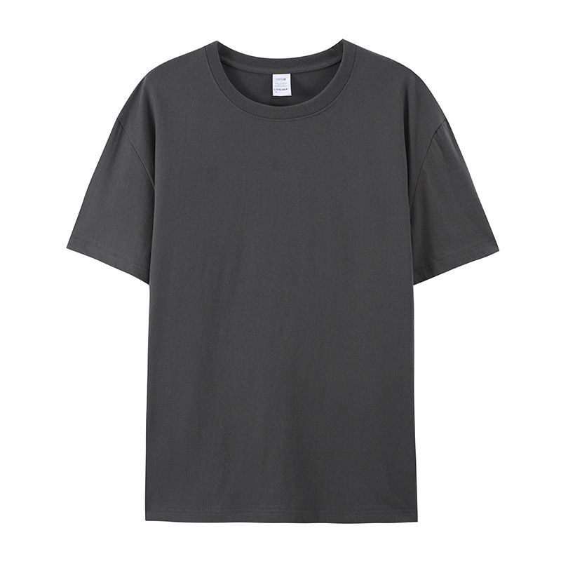 Guangzhou warehouse 180g cotton side seam short sleeve round neck men's t-shirt shirt tide man base shirt cultural shirt custom print 01 S