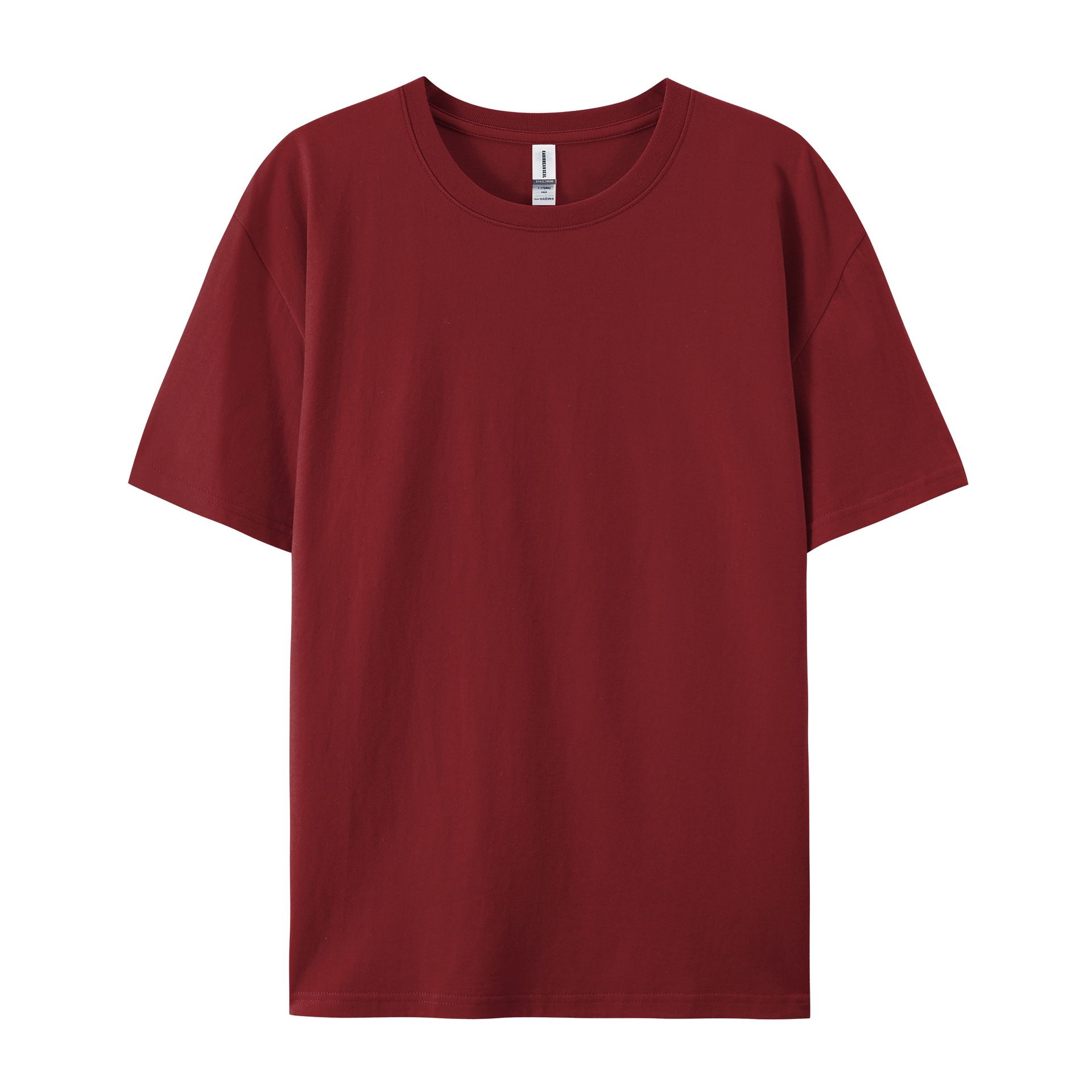 Guangzhou warehouse 180g cotton side seam short sleeve round neck men's t-shirt shirt tide man base shirt cultural shirt custom print 01 S