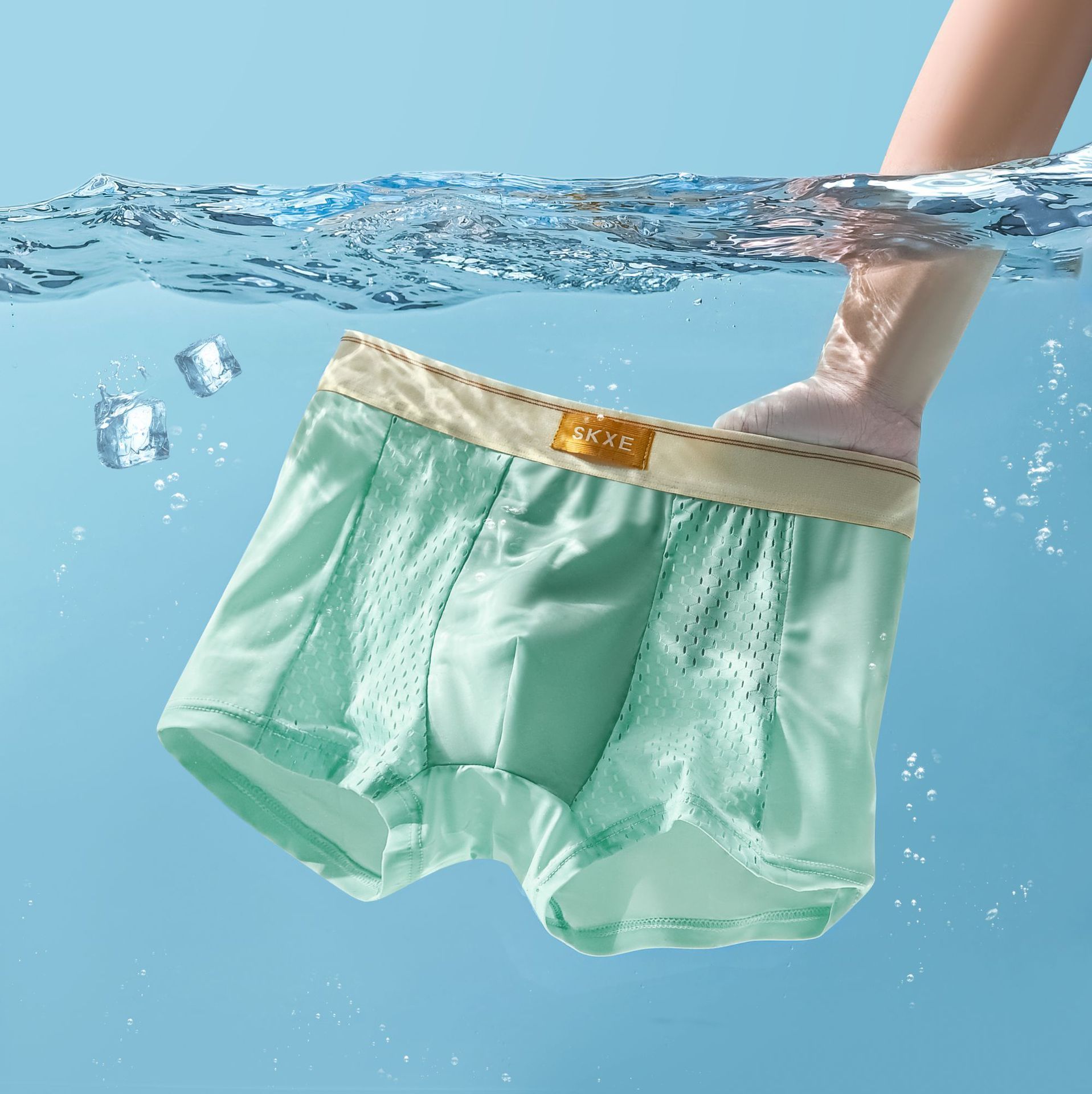 New for summer 2025, ultra-thin ice silk, men's underwear, air-conditioned pants, each individually wrapped 01 L