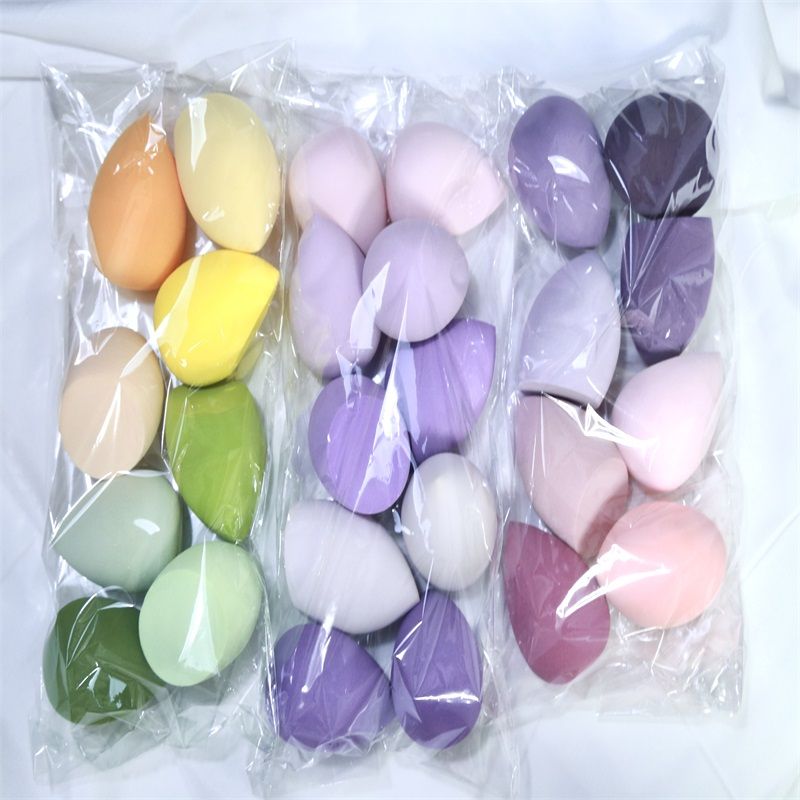 8 PCS Makeup puff Sponge Cosmetics Powder Puff Foundation Wholesale Make-up for women Blender Makeup Tool Set Instruments Pink 8pcs/set