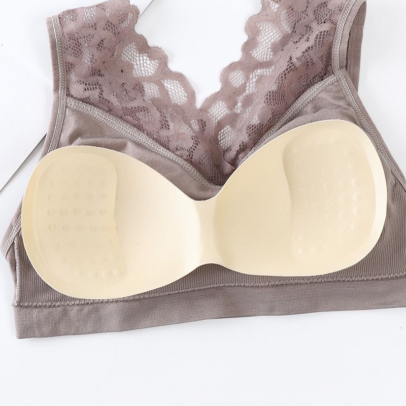 3*Sets Cross border hot selling 1931 seamless lace back, strapless sports yoga, anti glare, no steel ring bra vest, chest wrap