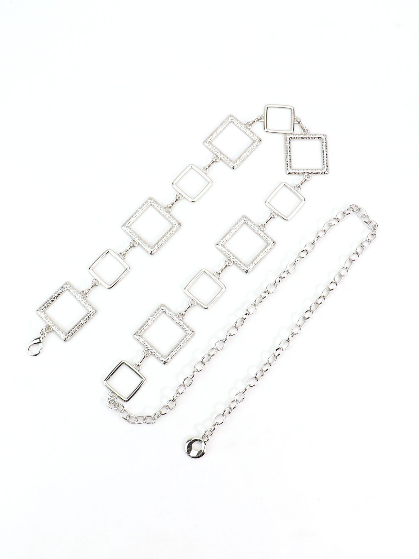 Golden square waist chain, women's Instagram style fashion accessories, dress, shirt, suit, belt decoration, waist cinching