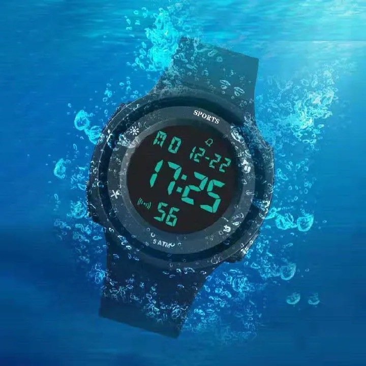 Student Party Electronic Watch Trendy Simplicity Junior High School Youth Waterproof Night Light Sports Multi functional Electronic Watch