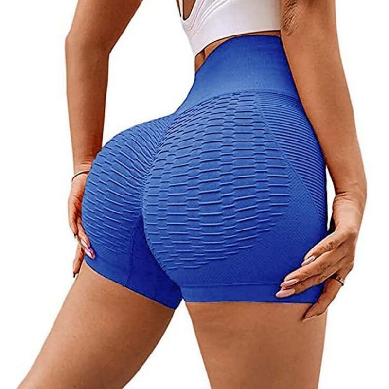 2*Sets Cross border foreign trade three part fitness pants, women's belly cinching peach hip lifting elastic tight yoga high waisted running shorts