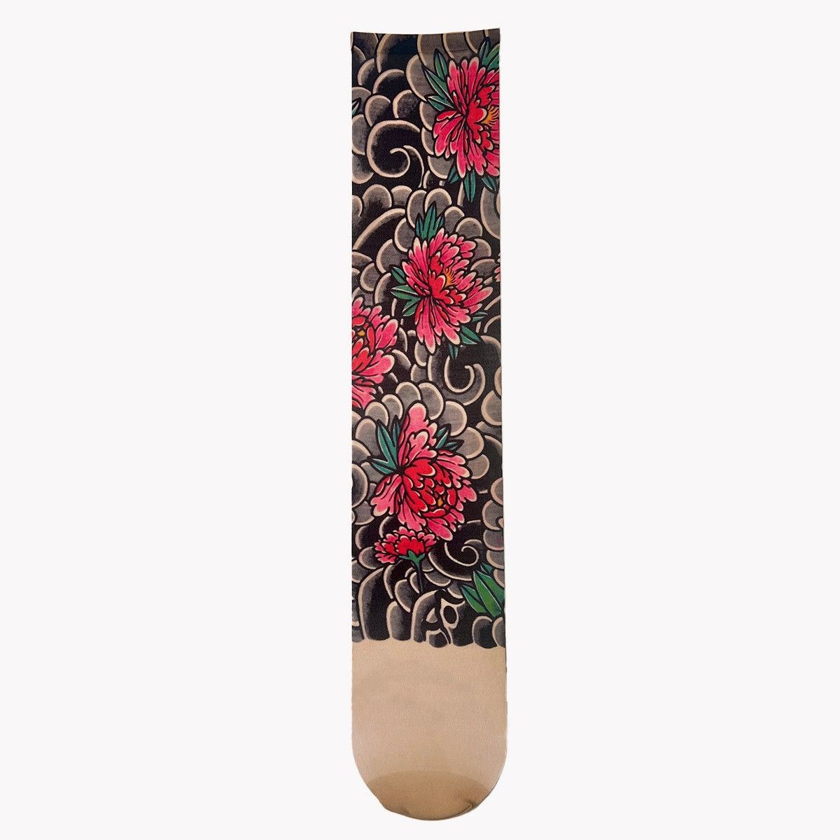 2*Sets 360 ° digital printed leg tattoo single tube stockings trendy summer thin cut anti hook stockings