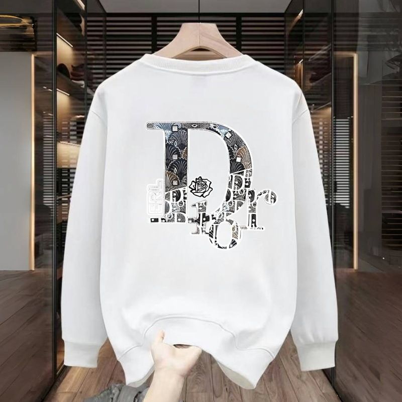 Middle aged and young men's tops, trendy men's hoodies, men's 2025 new styles, spring and autumn styles, loose round neck, casual, regular American style, cool and stylish