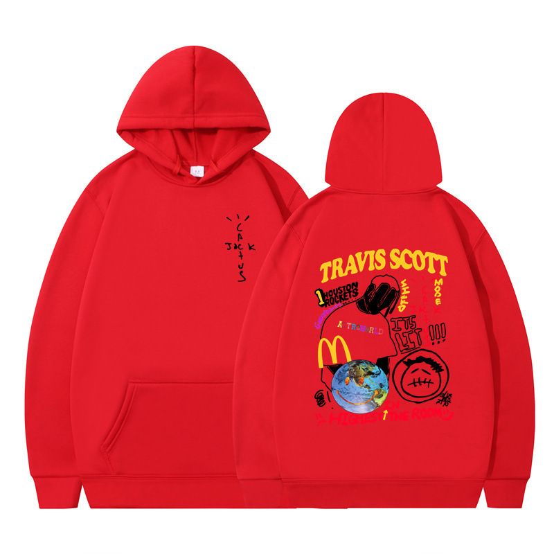 2025 Cross border Men's Sweatshirt American Trendy Printed Sweatshirt Men's European and American Hip Hop Fashion Hoodie