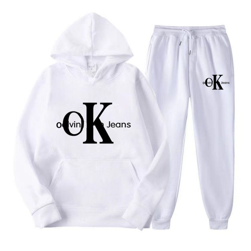 2025 Cross border New Men's Sweatshirt and Pants Set Trendy Letter Printed Fashion Hoodie and Sweatshirt Set for Men