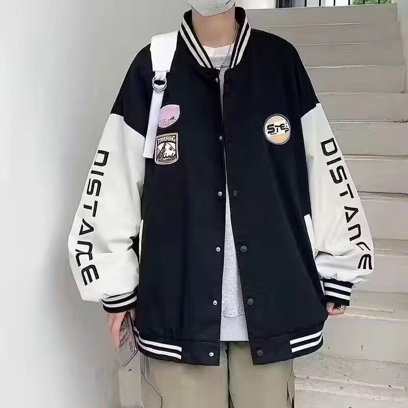 Coat, men's baseball jacket, winter and autumn adult men's clothing, Hong Kong trend brand, student loose and versatile jacket, clothes on top