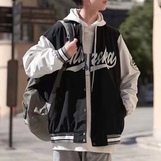 Coat, men's baseball jacket, winter and autumn adult men's clothing, Hong Kong trend brand, student loose and versatile jacket, clothes on top