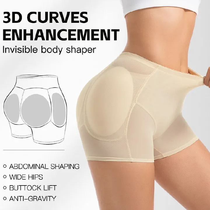 Tight pants for women with raised buttocks, full hips, fake buttocks, lifted buttocks, underwear with padding, anti glare, safety pants, shaping and waist shaping pants