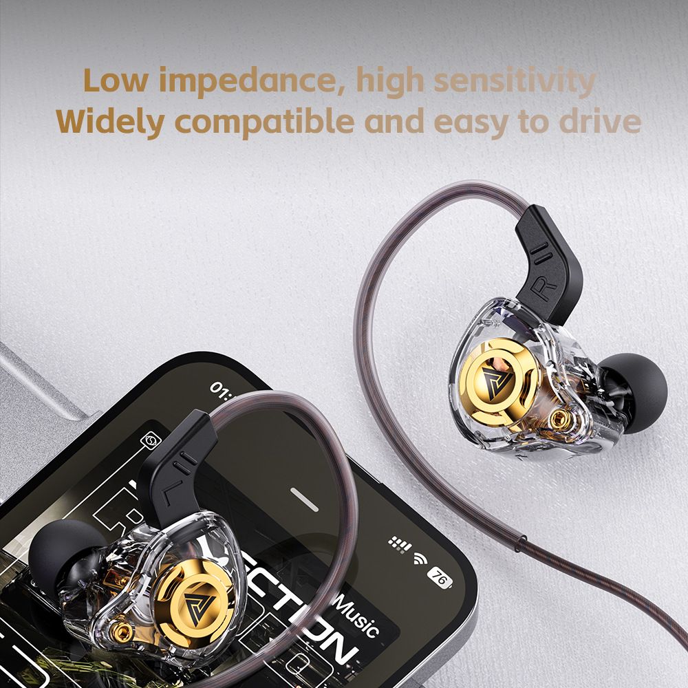High-Fidelity In-Ear Headphones, Wired Earbuds With Microphone, Subwoofer Noise Cancelling, Gaming & Music Monitor, Durable Plastic, 120cm/47.24inch Cable, Vivid Color Design