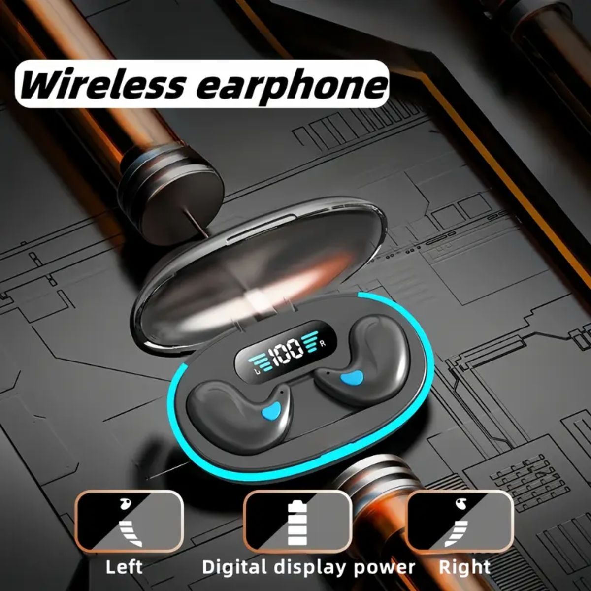 Inner Ear Smart Sleep Comfort Headphones, Music Earbuds, Video TWS Stereo High-definition Call Headphones, Suitable For Android And Iphone Mobile Phones, Sports Headphones, Sleep Headphones